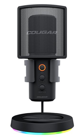 COUGAR mikrofón studio SCREAMER-X 3 Omni-Dimesion Mic Noise Reduction Pop Filter RGB Base