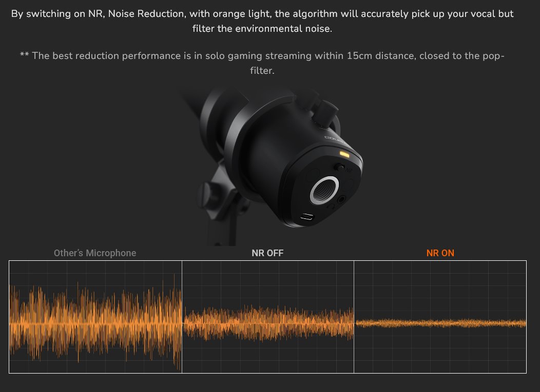 COUGAR mikrofón studio SCREAMER-X 3 Omni-Dimesion Mic Noise Reduction Pop Filter RGB Base
