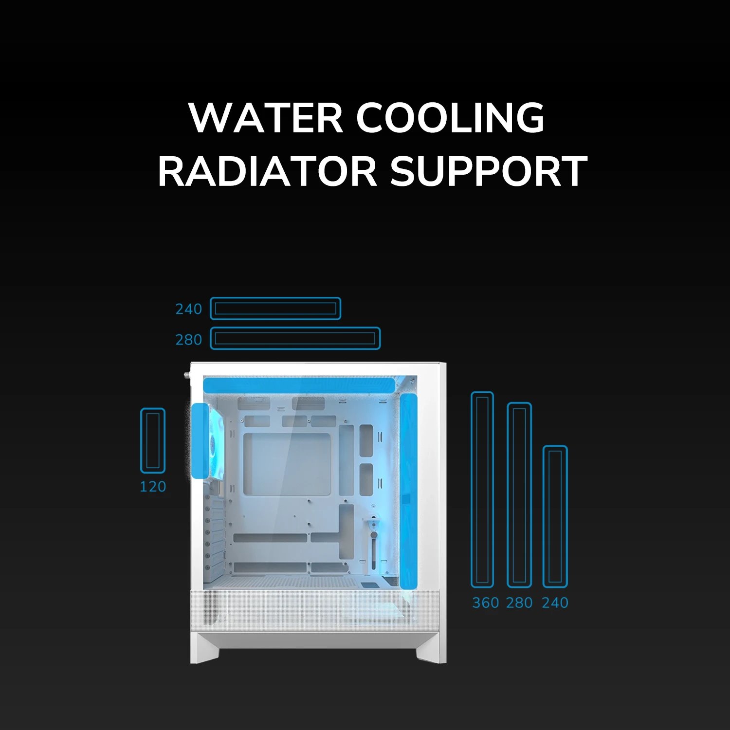 COUGAR PC skříň AIRFACE 180 PC Case, Mid Tower, Black