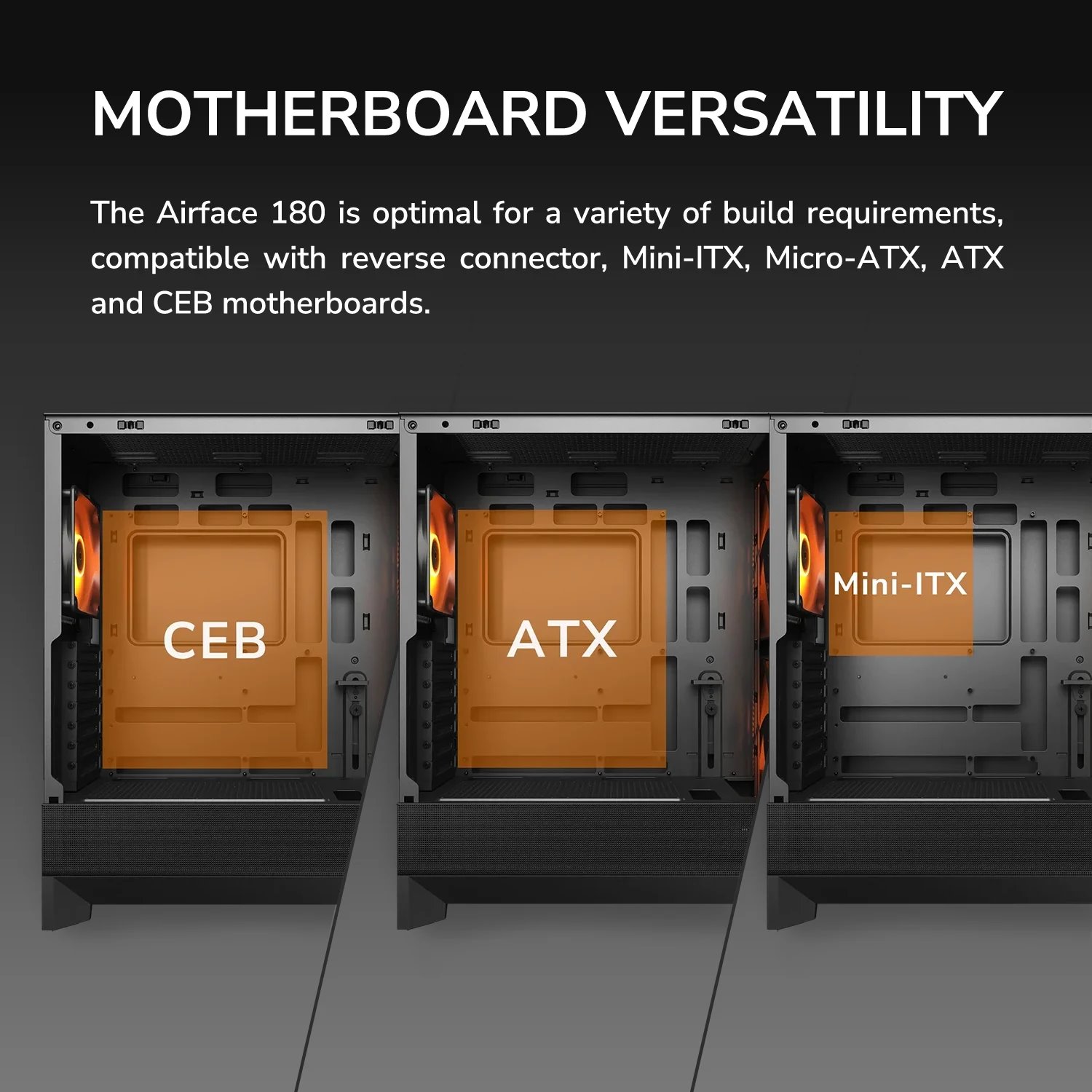 COUGAR PC skříň AIRFACE 180 PC Case, Mid Tower, White