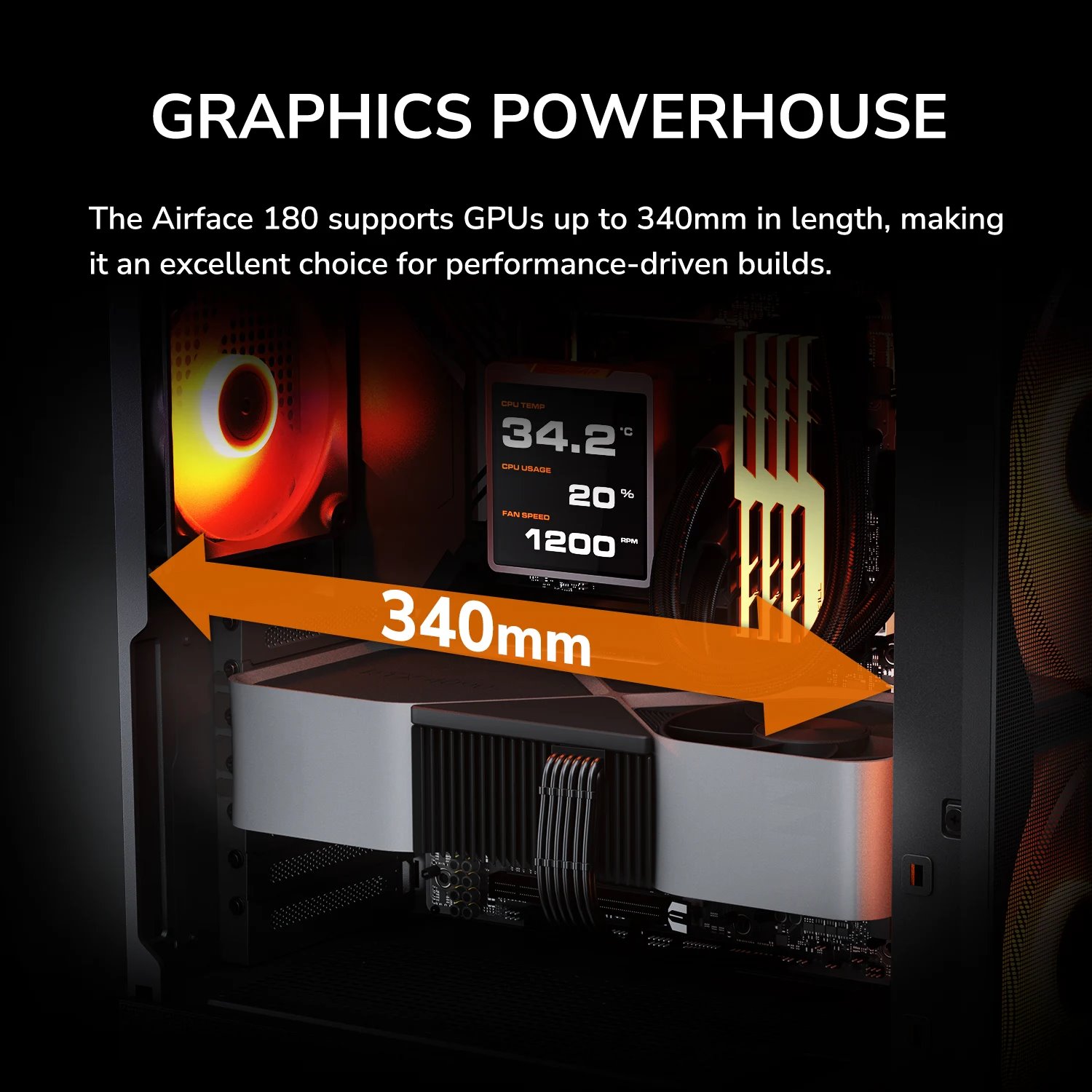 COUGAR PC skříň AIRFACE 180 PC Case, Mid Tower, White