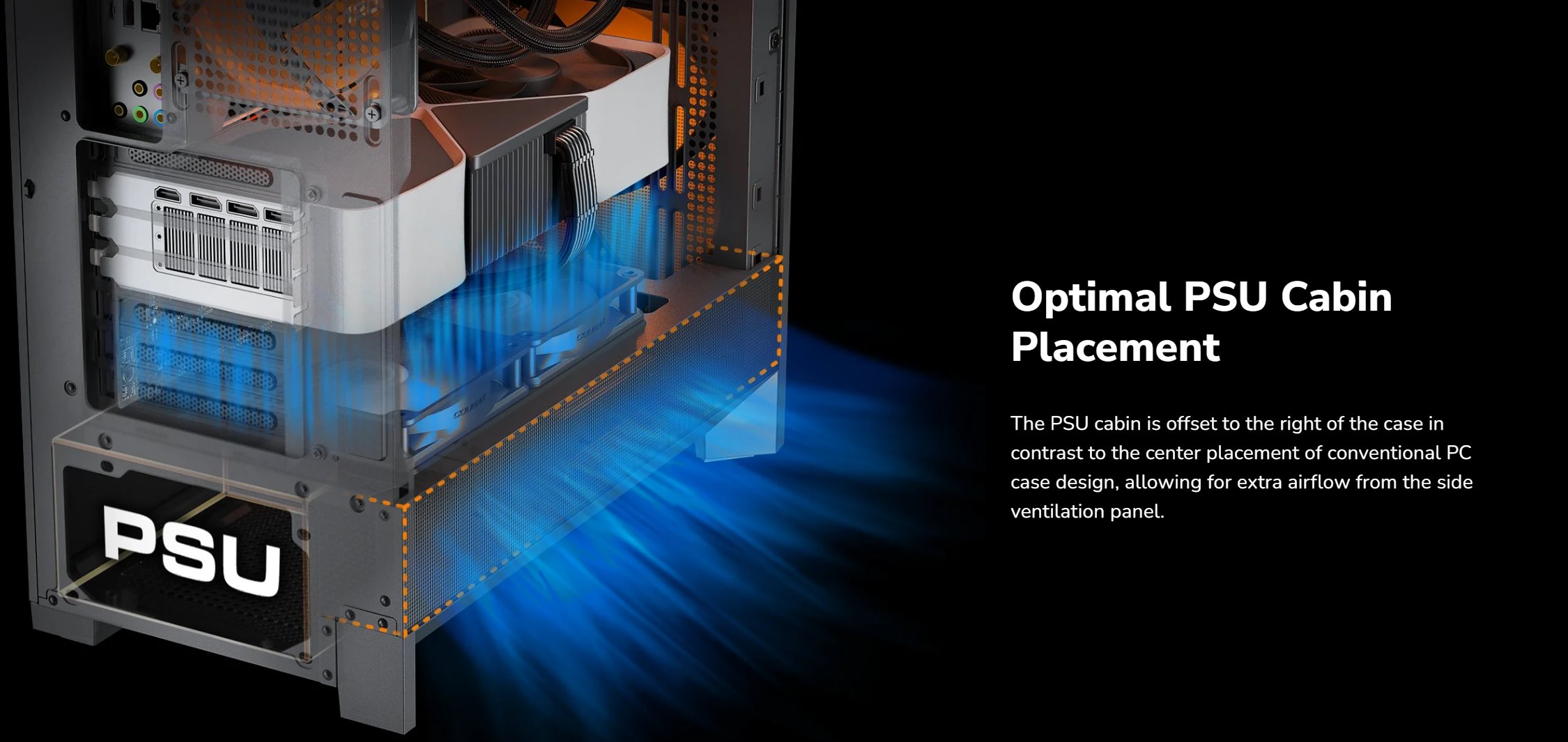 COUGAR PC skříň AIRFACE 180 PC Case, Mid Tower, White