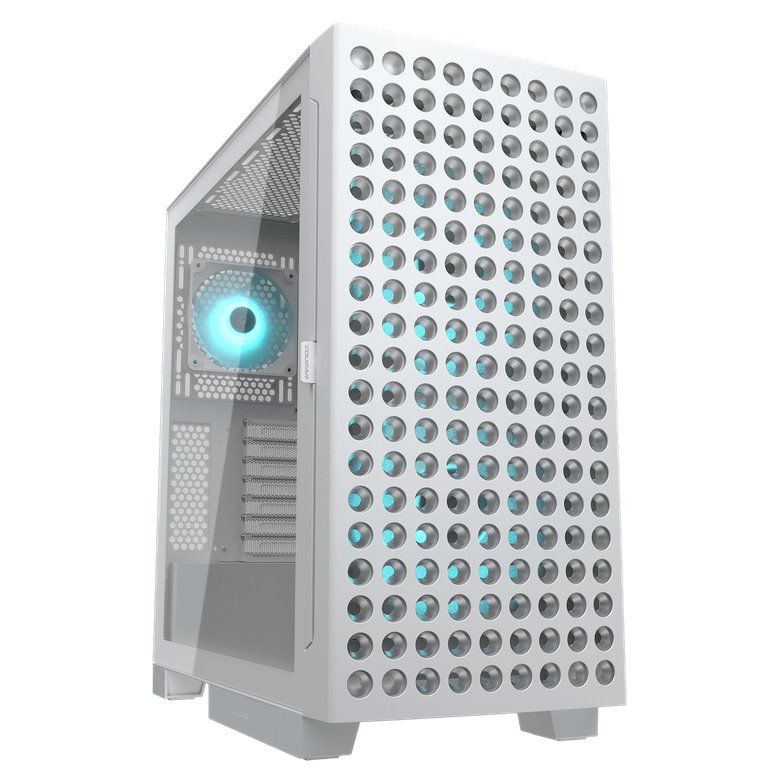 COUGAR PC skříň AIRFACE ECO RGB White Mid Tower Airflow 2 x 180mm ARGB PWM Fans 1x 120mm ARGB Fan