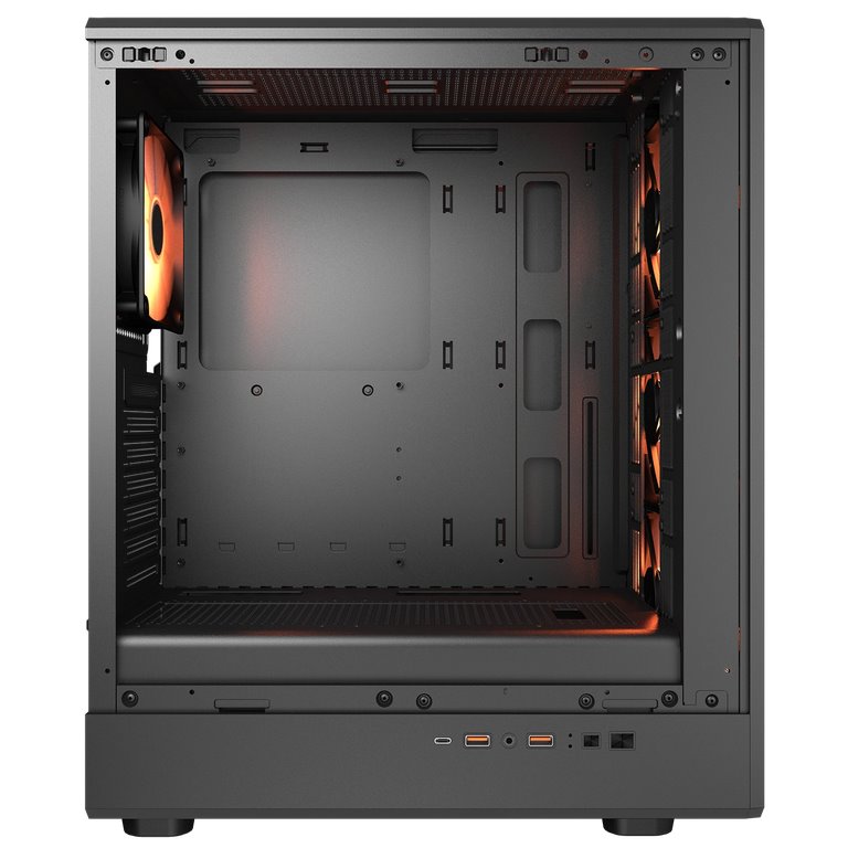COUGAR PC skříň AIRFACE PURE PRO Black Mid Tower Mesh Front Panel 3 x 120mm ARGB Fan, Rear Panel 1x 120mm ARGB Fan