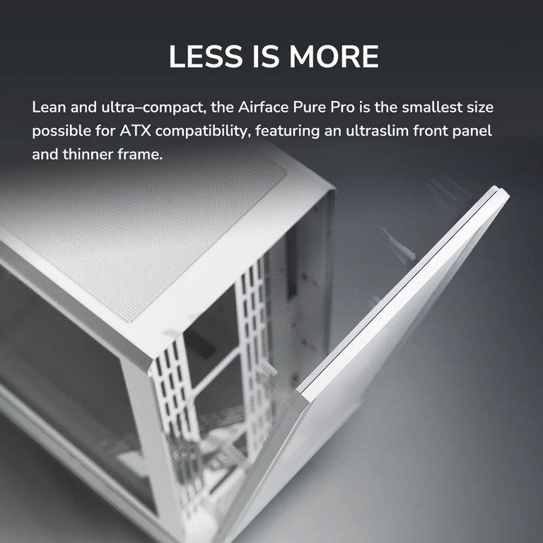 COUGAR PC skříň AIRFACE PURE PRO Black Mid Tower Mesh Front Panel 3 x 120mm ARGB Fan, Rear Panel 1x 120mm ARGB Fan