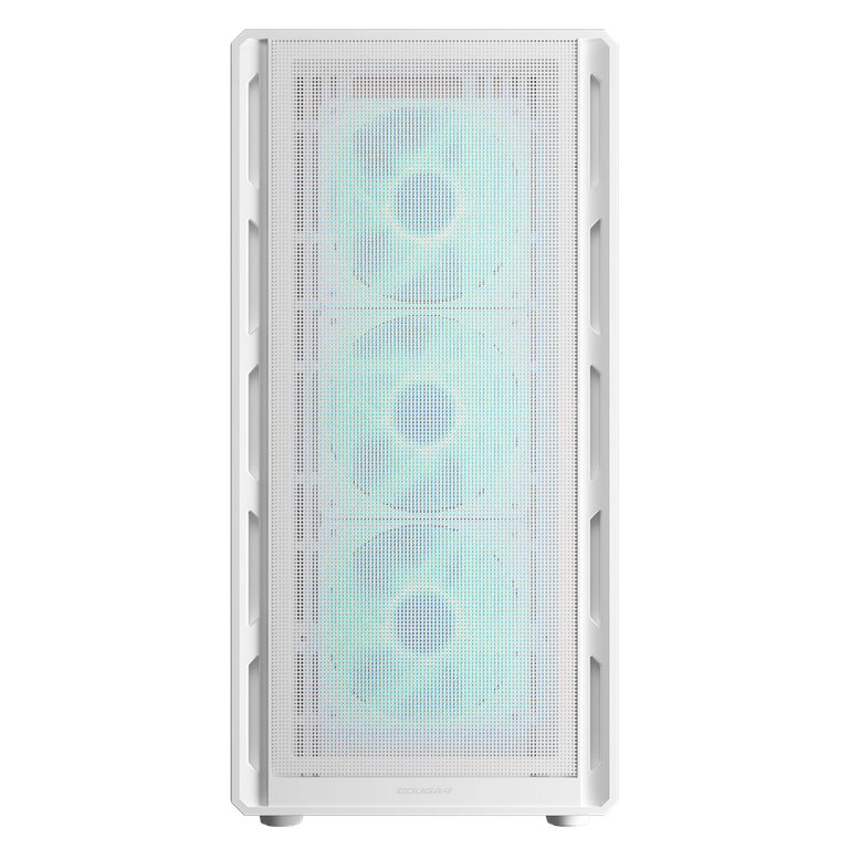 COUGAR PC skříň AIRFACE PURE PRO White Mid Tower Mesh Front Panel 3 x 120mm ARGB Fan, Rear Panel 1x 120mm ARGB Fan