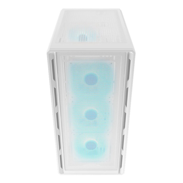 COUGAR PC skříň AIRFACE PURE PRO White Mid Tower Mesh Front Panel 3 x 120mm ARGB Fan, Rear Panel 1x 120mm ARGB Fan