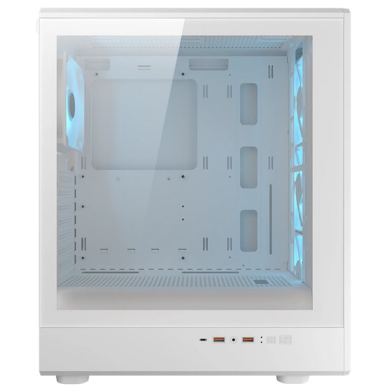 COUGAR PC skříň AIRFACE PURE PRO White Mid Tower Mesh Front Panel 3 x 120mm ARGB Fan, Rear Panel 1x 120mm ARGB Fan