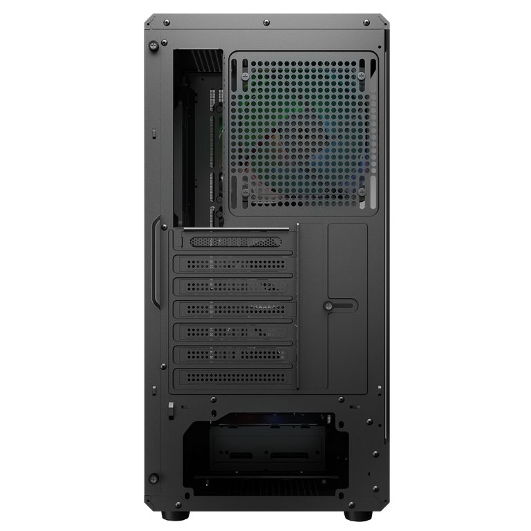 COUGAR PC skříň AIRFACE PURE RGB Black Mid Tower Mesh Front Panel 3 x 120mm ARGB Fan, Rear Panel 1x 120mm ARGB Fan