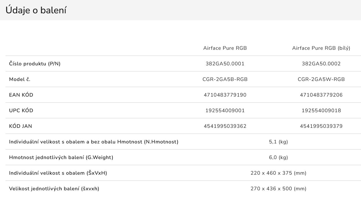 COUGAR PC skříň AIRFACE PURE RGB White Mid Tower Mesh Front Panel 3 x 120mm ARGB Fan, Rear Panel 1x 120mm ARGB Fan