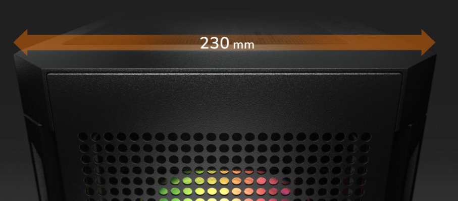 COUGAR PC skříň AIRFACE RGB Black Mid Tower Mesh Front Panel 2 x 140mm ARGB Fans 1x 120mm ARGB Fan TG Left Panel