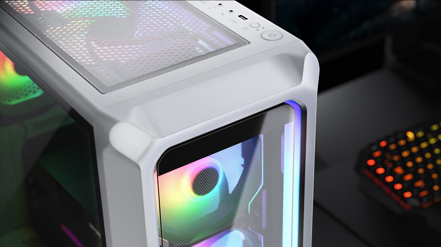 COUGAR PC skříň ARCHON 2 RGB Black Mid Tower TG Front Panel 3 x ARGB Fans 3mm TG Left Panel