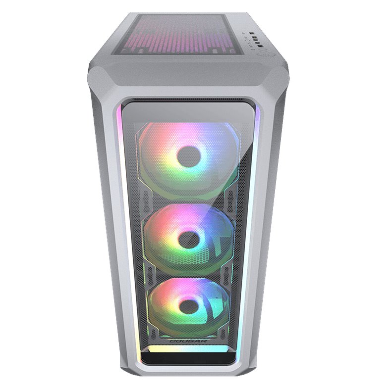 COUGAR PC skříň ARCHON 2 RGB White Mid Tower TG Front Panel 3 x ARGB Fans 3mm TG Left Panel
