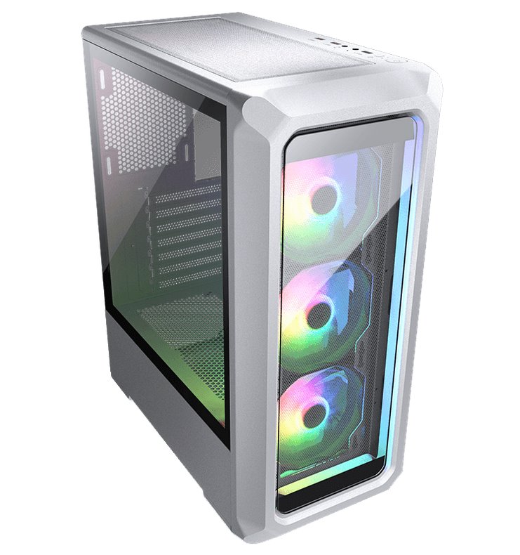 COUGAR PC skříň ARCHON 2 RGB White Mid Tower TG Front Panel 3 x ARGB Fans 3mm TG Left Panel