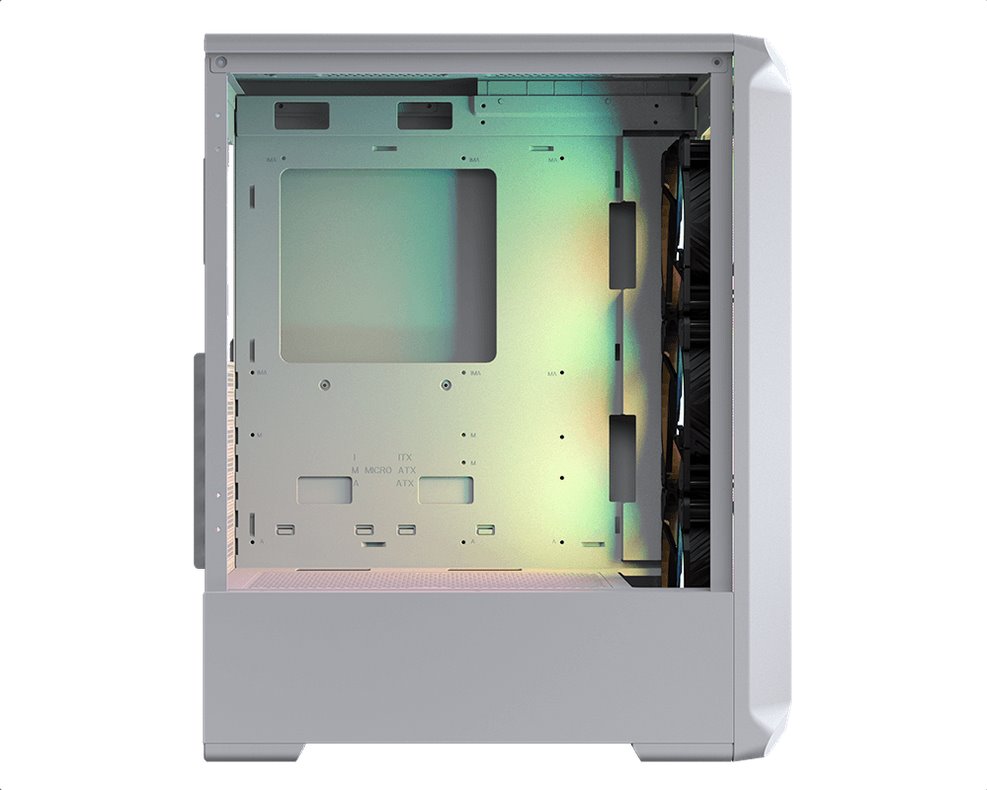 COUGAR PC skříň ARCHON 2 RGB White Mid Tower TG Front Panel 3 x ARGB Fans 3mm TG Left Panel