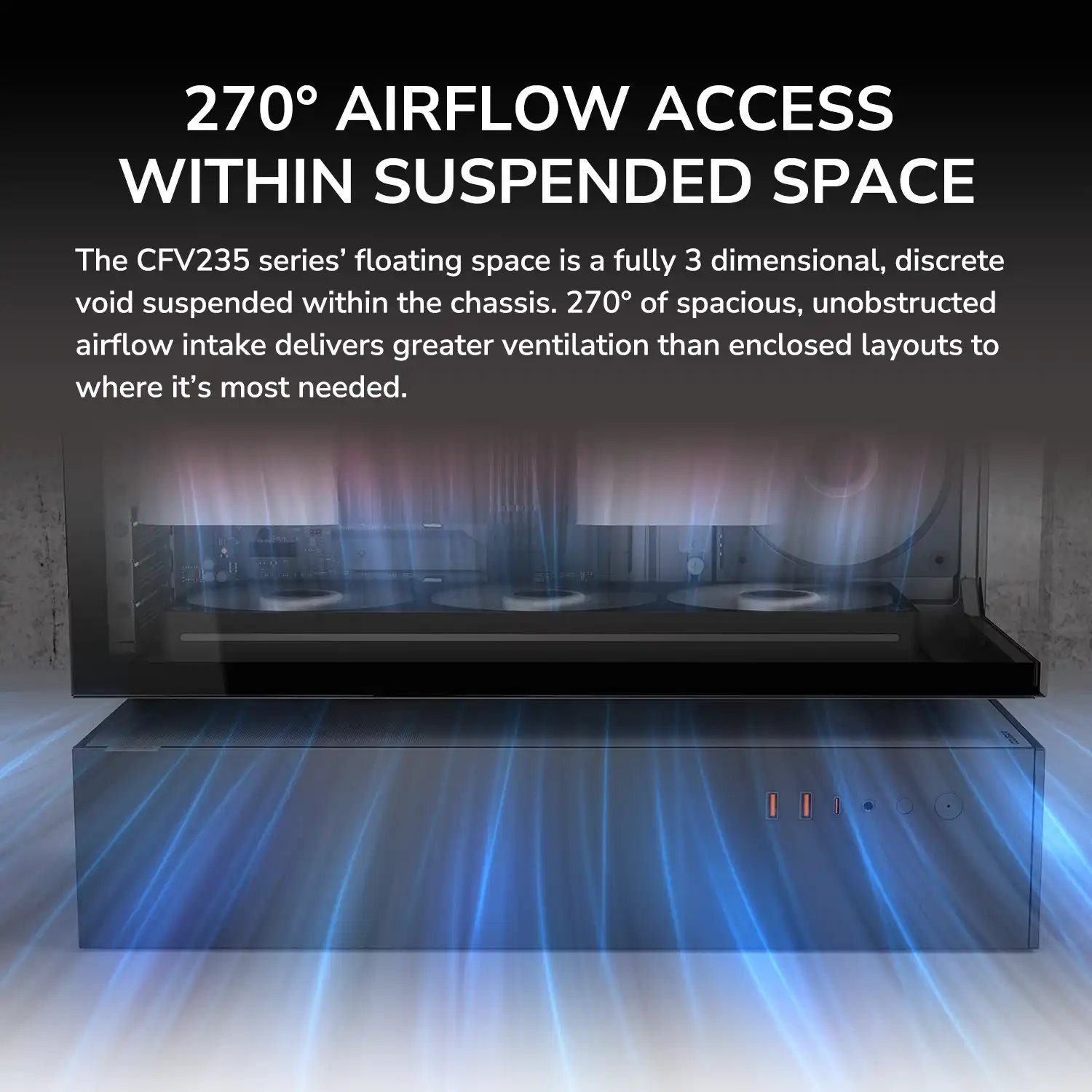 COUGAR PC skříň CFV235 Black Mid