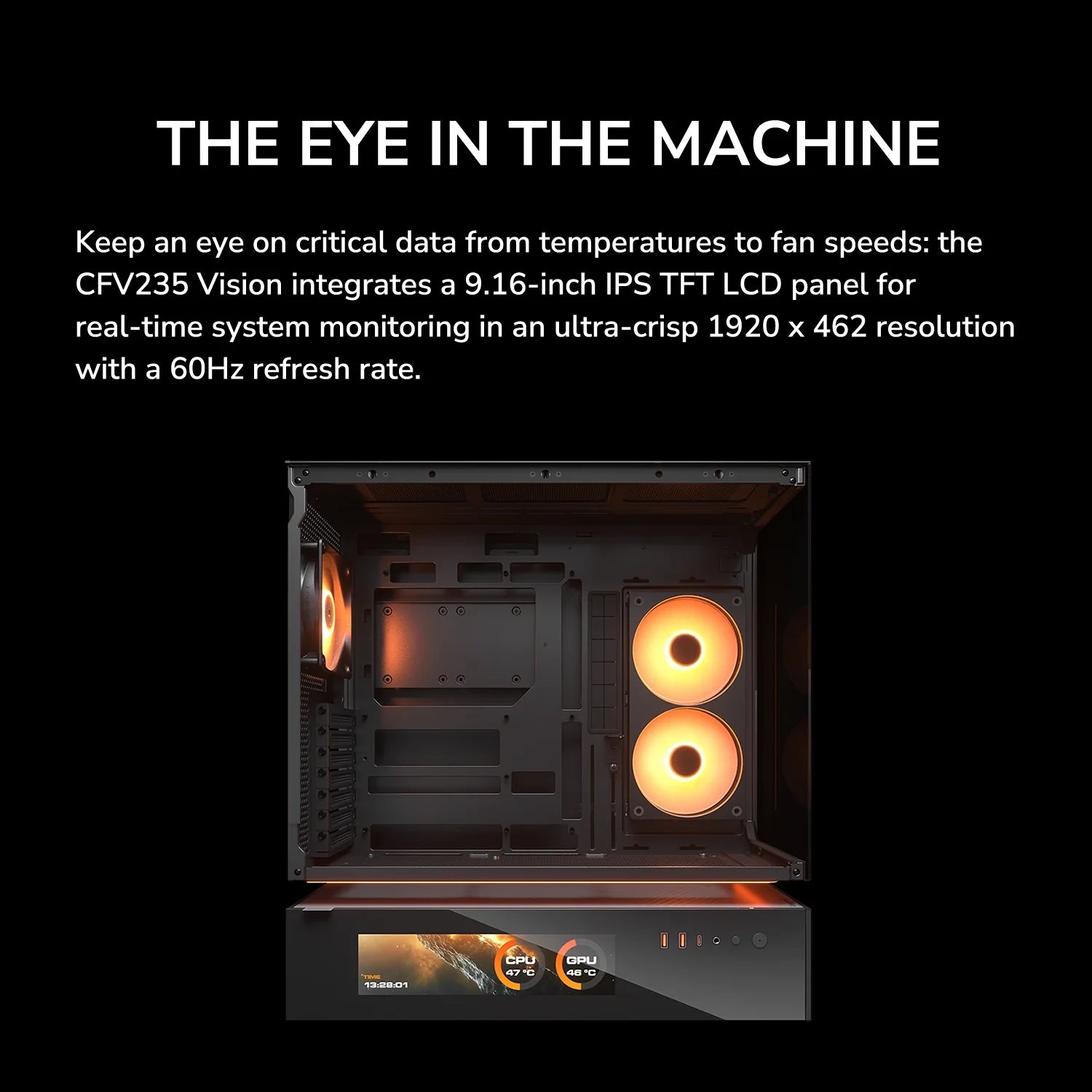 COUGAR PC skříň CFV235 Black Vision Mid
