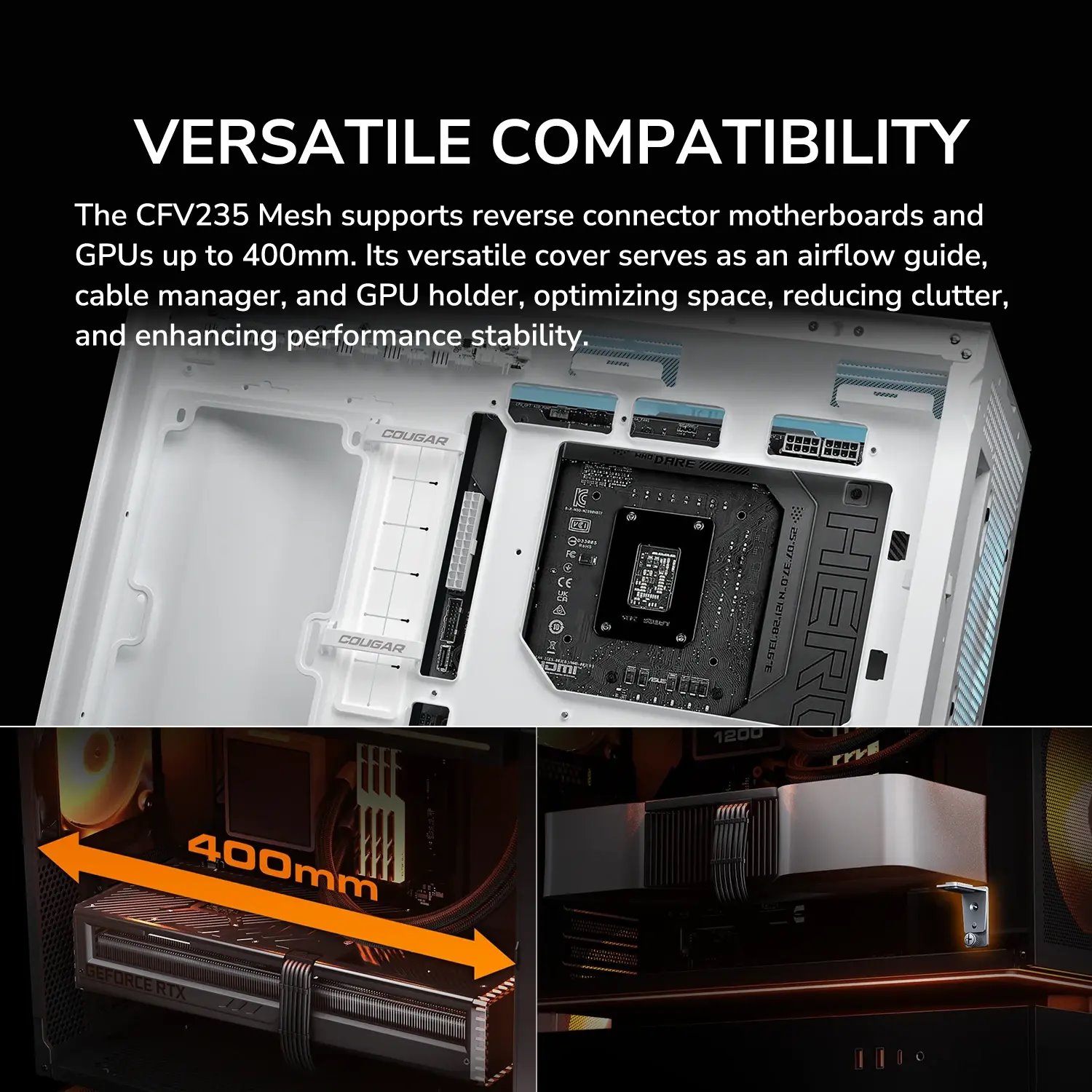 COUGAR PC skříň CFV235 Mesh Black Mid