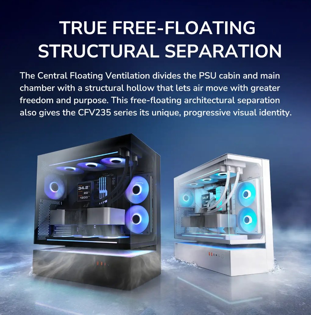 COUGAR PC skříň CFV235 White Mid
