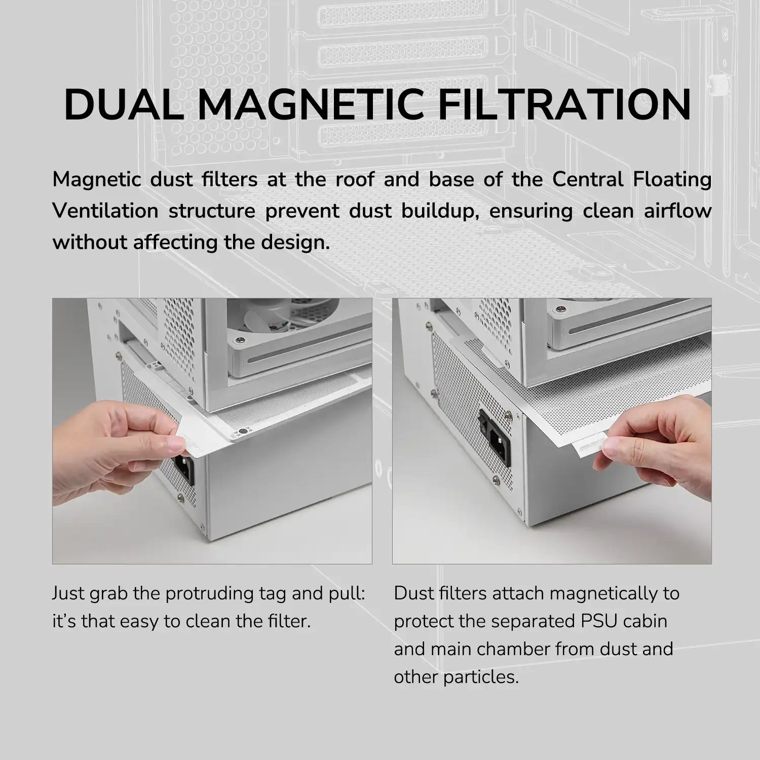 COUGAR PC skříň CFV235 White Mid