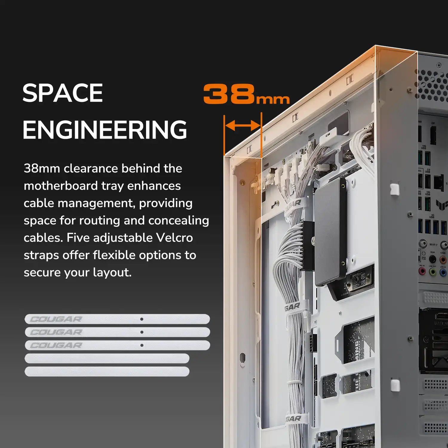COUGAR PC skříň CFV235 White Mid