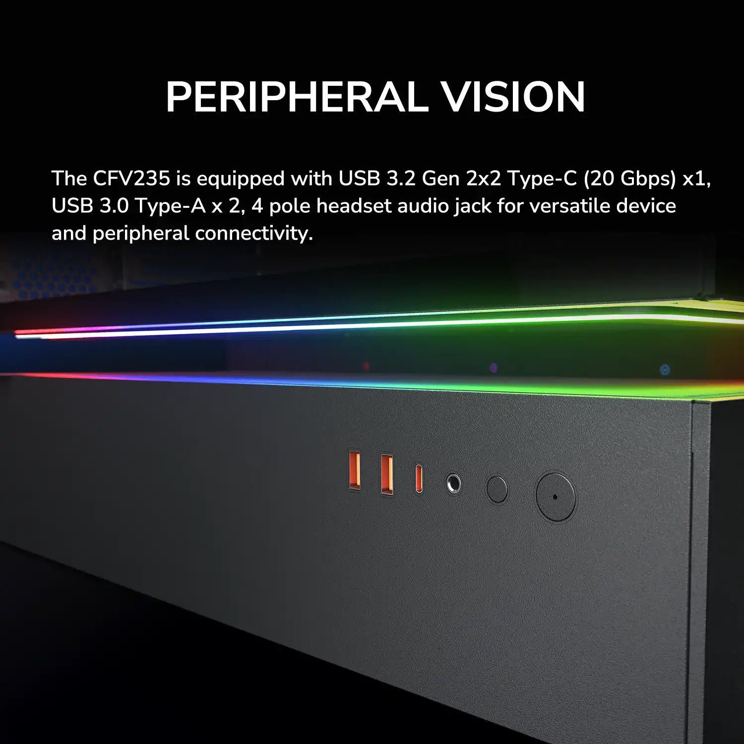 COUGAR PC skříň CFV235 White Mid