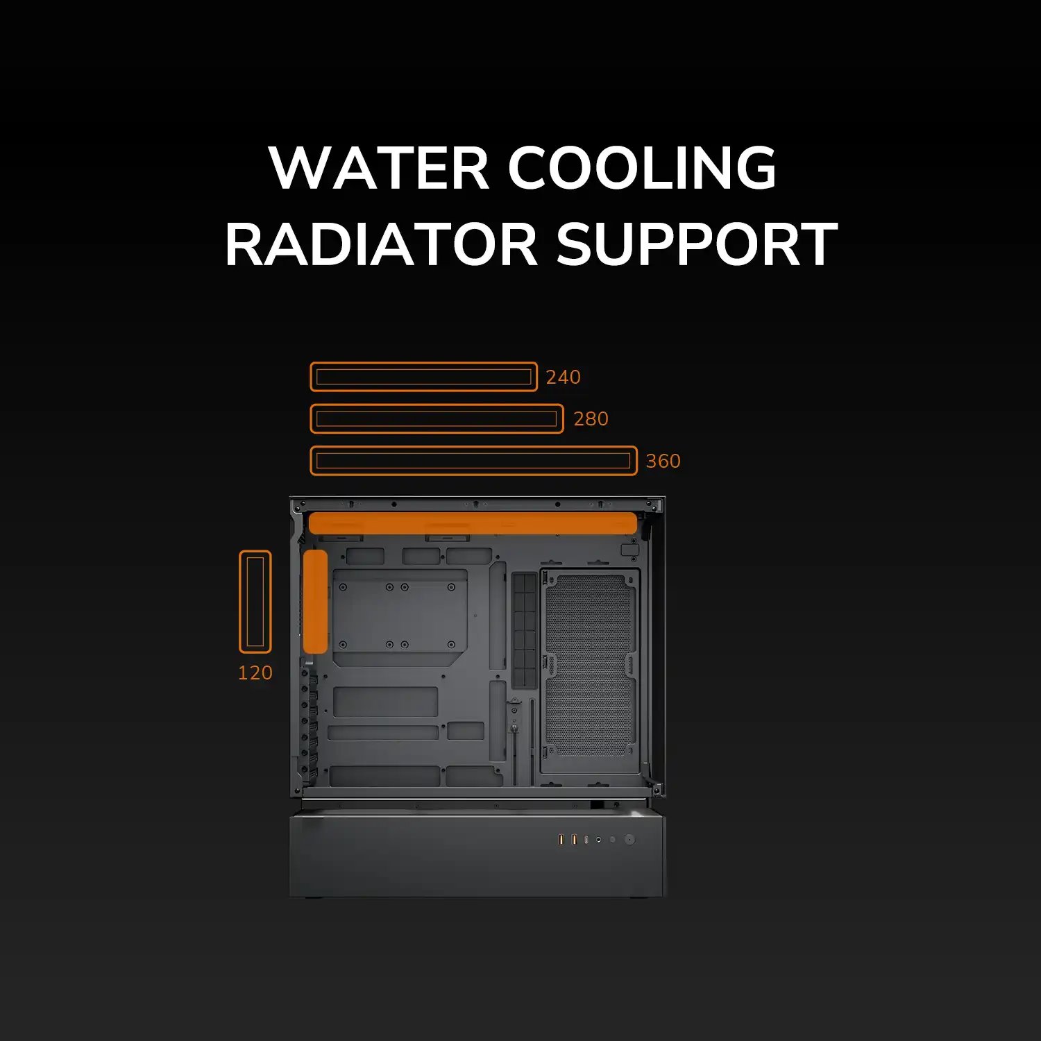 COUGAR PC skříň CFV235 White Mid Tower