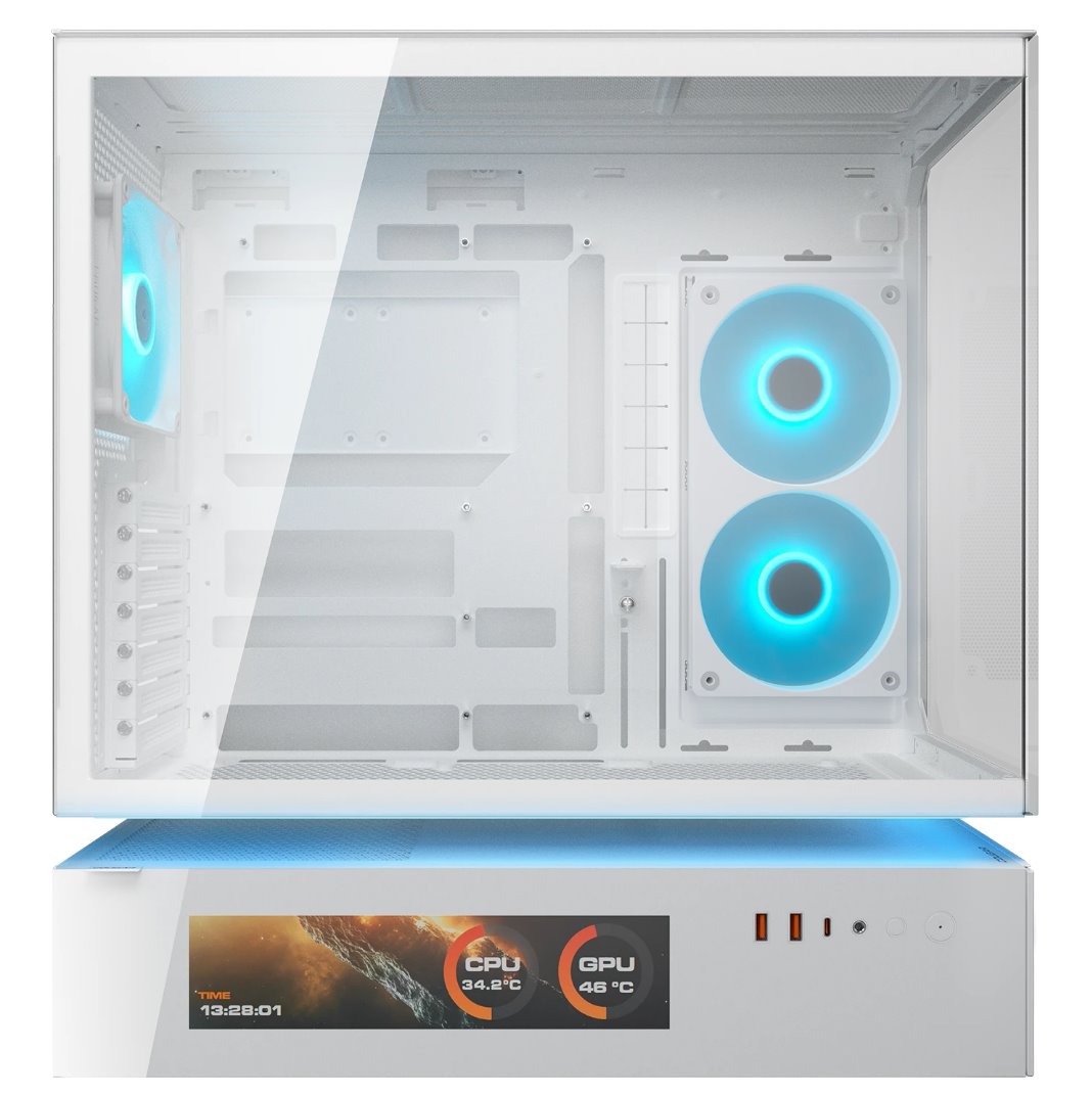 COUGAR PC skříň CFV235 White Vision Mid