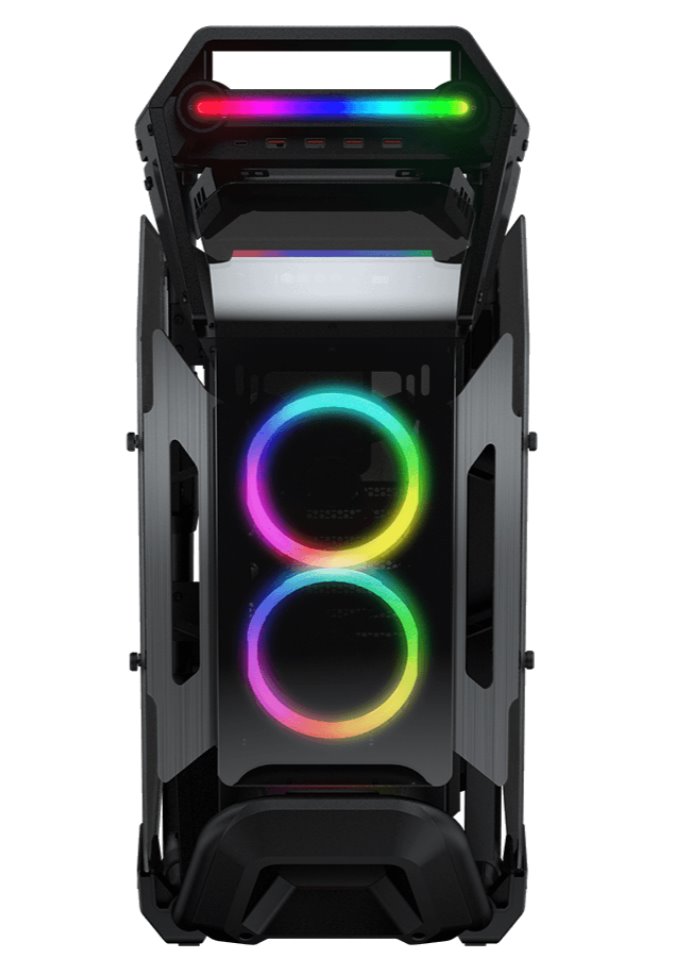 COUGAR PC skříň CRATUS Mid Tower Integrated ARGB Lighting fans 2x120mm front,1x120mm rear