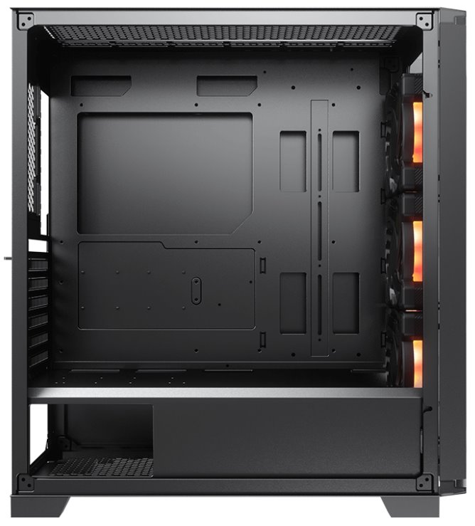 COUGAR PC skříň DARK BLADER X5 Black Mid Tower Plastic with Mesh Front Panel 1 x ARGB Fan 4mm TG Left Panel