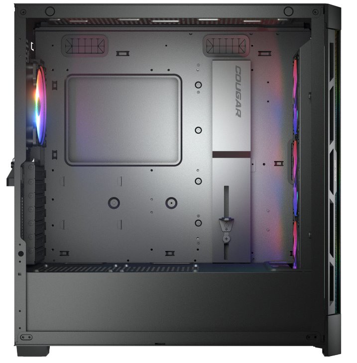 COUGAR PC skříň DUOFACE Pro RGB Black Mid Tower TG & Airflow Front Panel 4 x ARGB Fans TG Left Panel