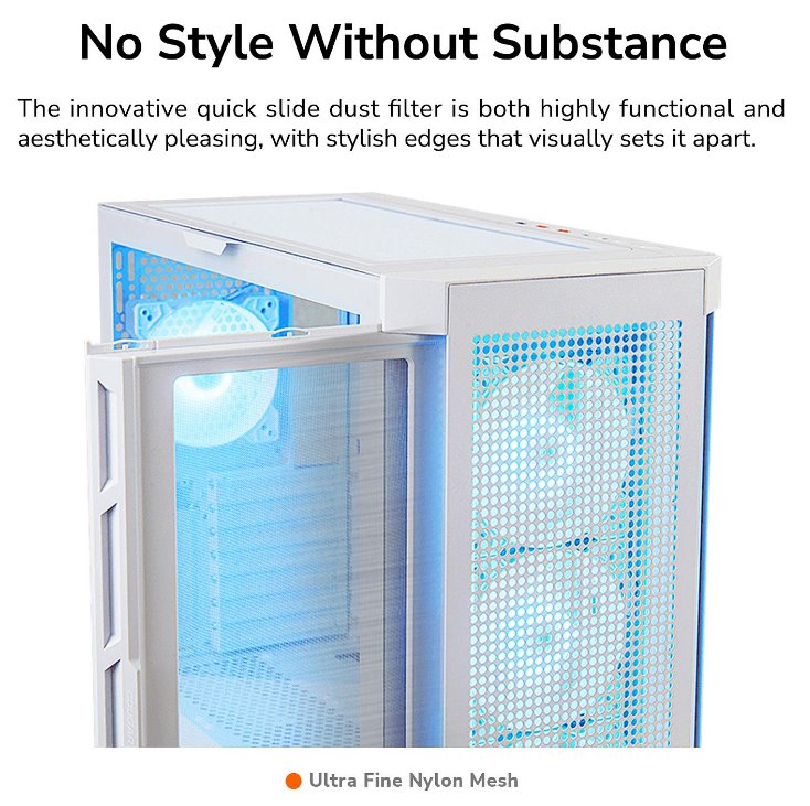 COUGAR PC skříň DUOFACE Pro RGB Black Mid Tower TG & Airflow Front Panel 4 x ARGB Fans TG Left Panel