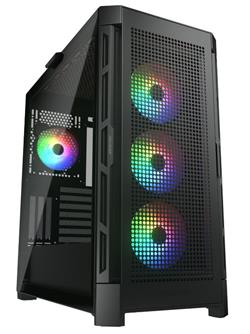 COUGAR PC skříň DUOFACE Pro RGB Black Mid Tower TG & Airflow Front Panel 4 x ARGB Fans TG Left Panel