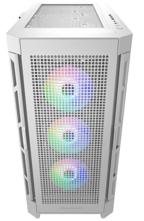 COUGAR PC skříň DUOFACE Pro RGB White Mid Tower TG & Airflow Front Panel 4 x ARGB Fans TG Left Panel