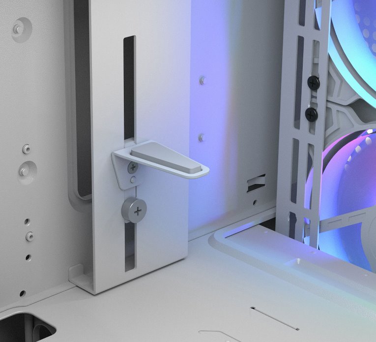 COUGAR PC skříň DUOFACE Pro RGB White Mid Tower TG & Airflow Front Panel 4 x ARGB Fans TG Left Panel