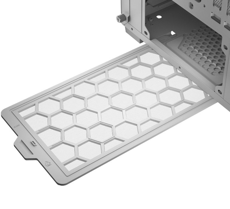 COUGAR PC skříň DUOFACE Pro RGB White Mid Tower TG & Airflow Front Panel 4 x ARGB Fans TG Left Panel