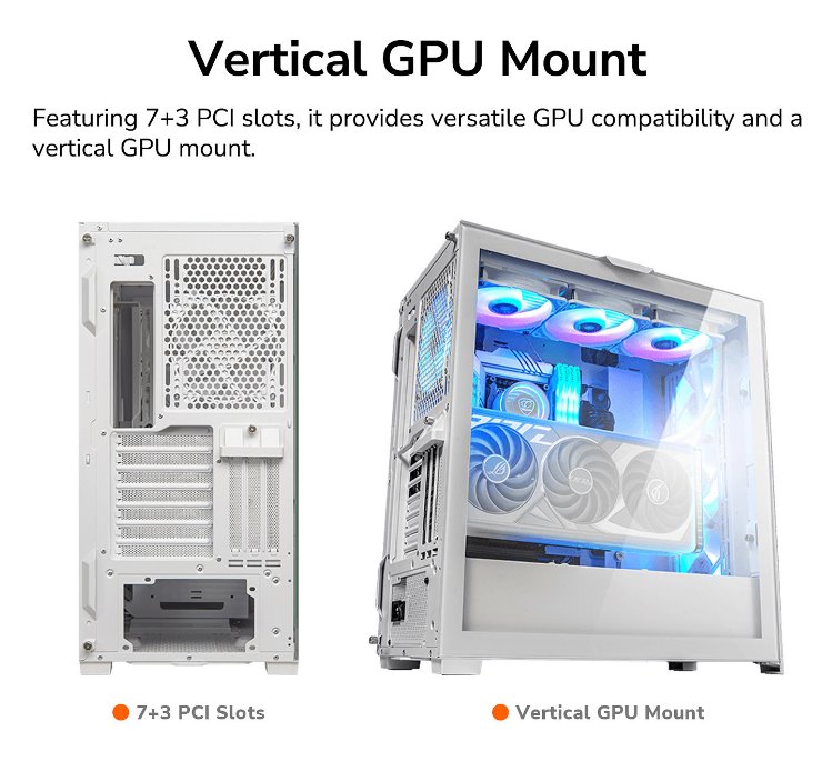 COUGAR PC skříň DUOFACE Pro RGB White Mid Tower TG & Airflow Front Panel 4 x ARGB Fans TG Left Panel