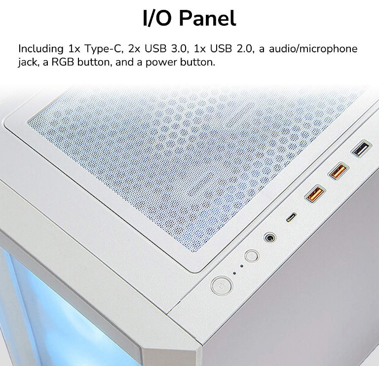 COUGAR PC skříň DUOFACE Pro RGB White Mid Tower TG & Airflow Front Panel 4 x ARGB Fans TG Left Panel