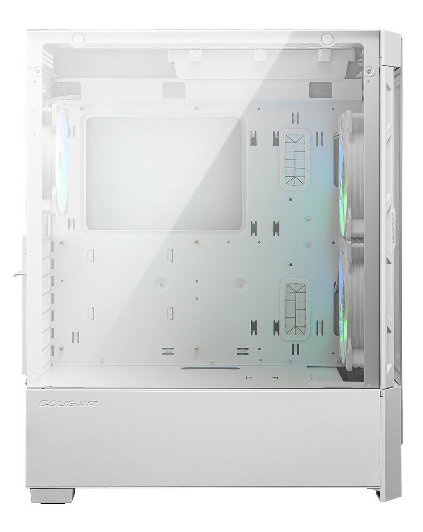 COUGAR PC skříň DUOFACE White Mid Tower Airflow Front Panel TG Left Panel 2 x ARGB 140mm & 1x 120mm Fans