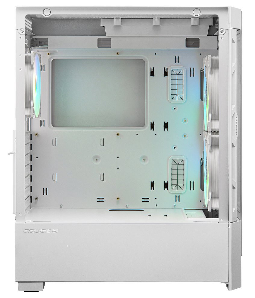 COUGAR PC skříň DUOFACE White Mid Tower Airflow Front Panel TG Left Panel 2 x ARGB 140mm & 1x 120mm Fans
