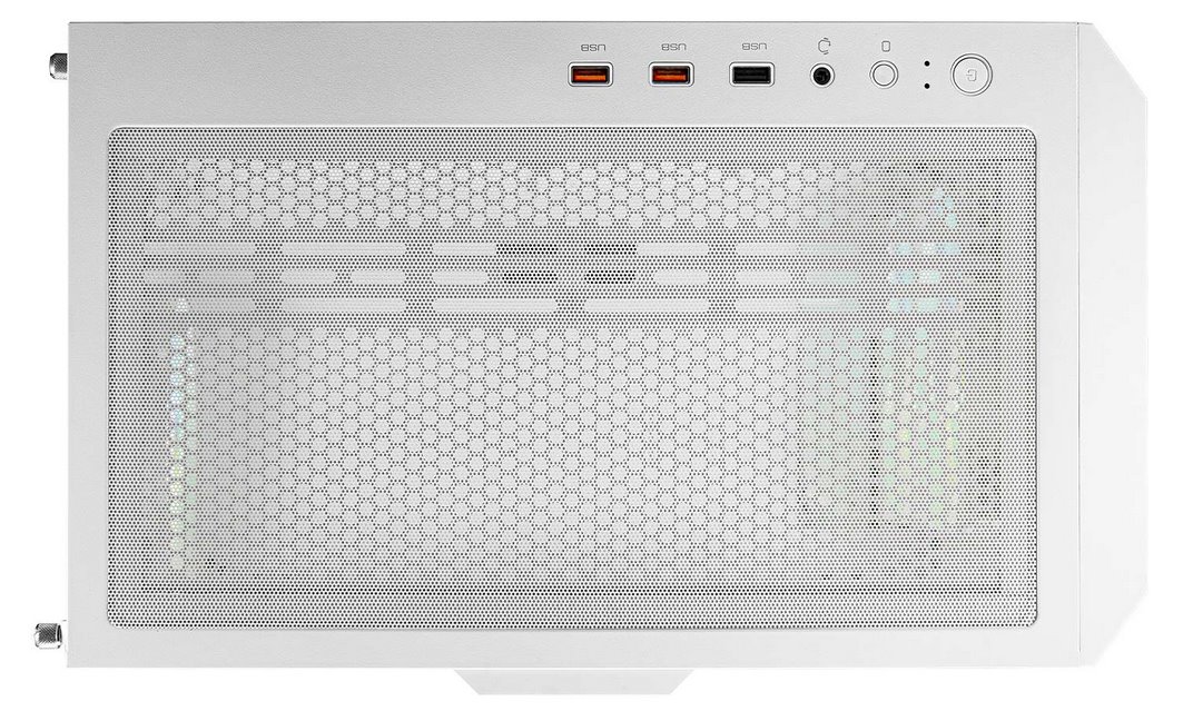 COUGAR PC skříň DUOFACE White Mid Tower Airflow Front Panel TG Left Panel 2 x ARGB 140mm & 1x 120mm Fans