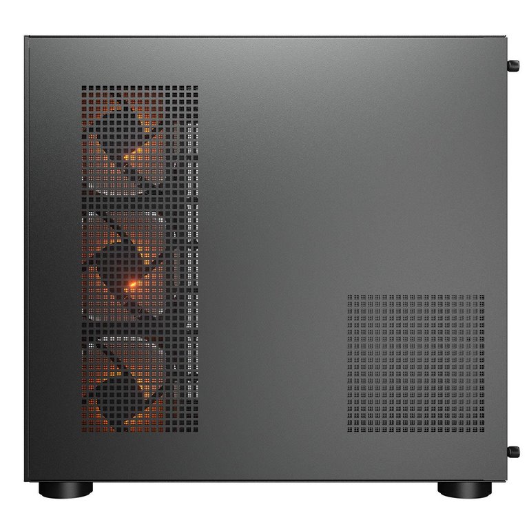 COUGAR PC skříň FV150 RGB Black Mid tower Dual-Chamber ATX glass, 4x 120mm ARGB fans