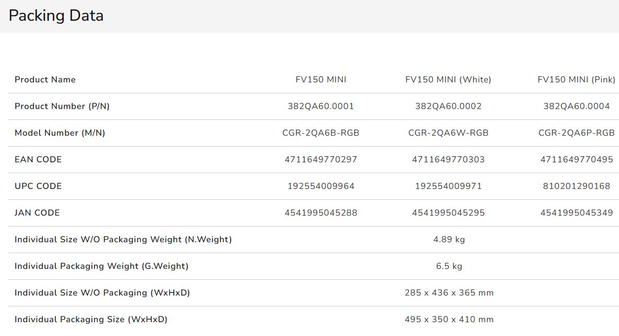 COUGAR PC skříň FV150 RGB Black Mini tower