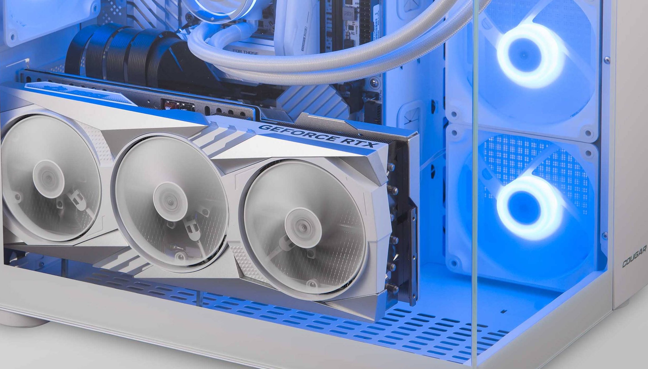COUGAR PC skříň FV150 RGB Pink Mid tower Dual-Chamber ATX glass, 4x 120mm ARGB fans