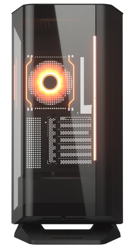 COUGAR PC skříň FV270 Black Mid tower tempered curved glass perimeter quick detachable air filters up to 9 fans