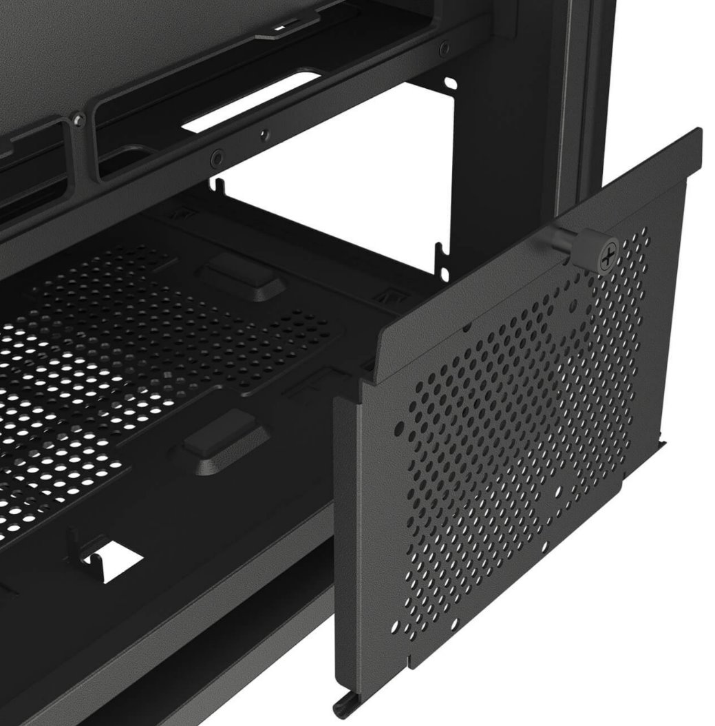 COUGAR PC skříň FV270 Black Mid tower tempered curved glass perimeter quick detachable air filters up to 9 fans