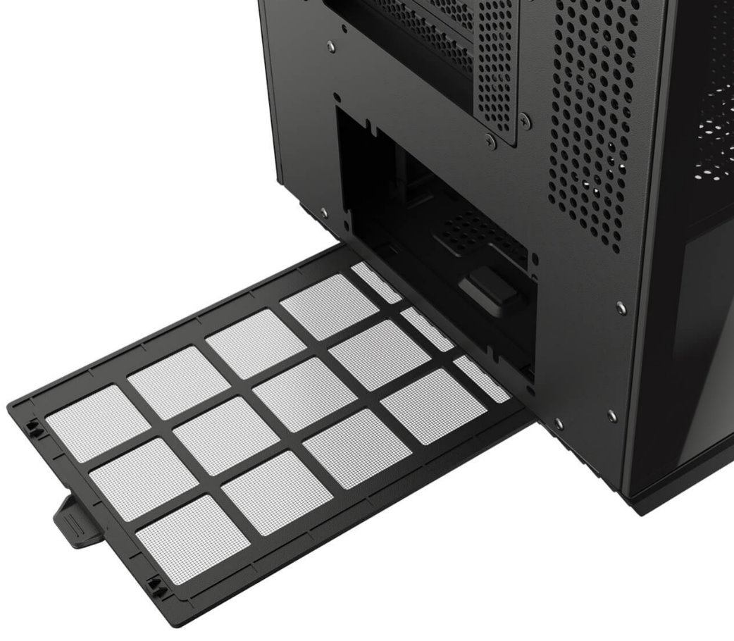 COUGAR PC skříň FV270 Black Mid tower tempered curved glass perimeter quick detachable air filters up to 9 fans