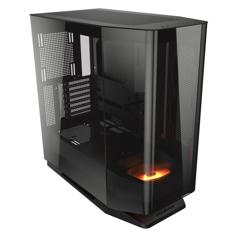 COUGAR PC skříň FV270 Black Mid tower tempered curved glass perimeter quick detachable air filters up to 9 fans
