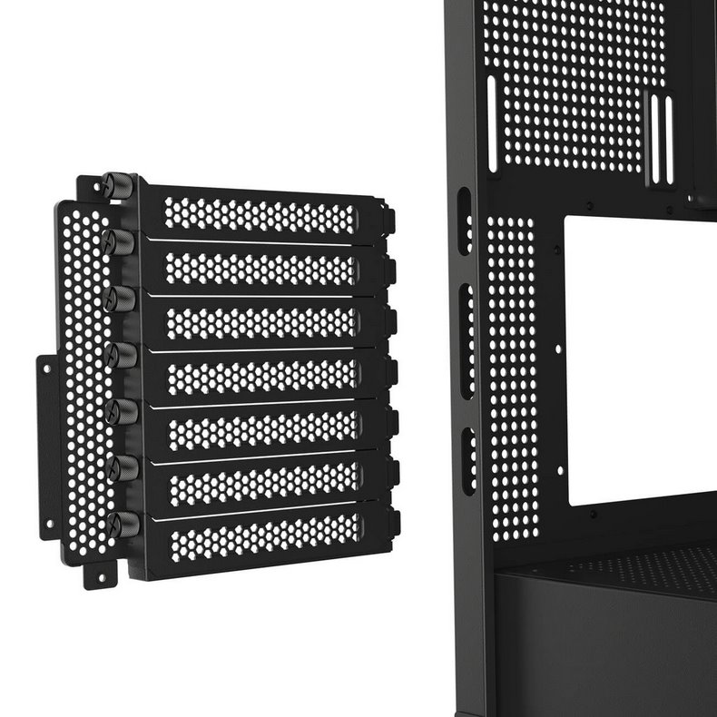 COUGAR PC skříň FV270 Black Mid tower tempered curved glass perimeter quick detachable air filters up to 9 fans