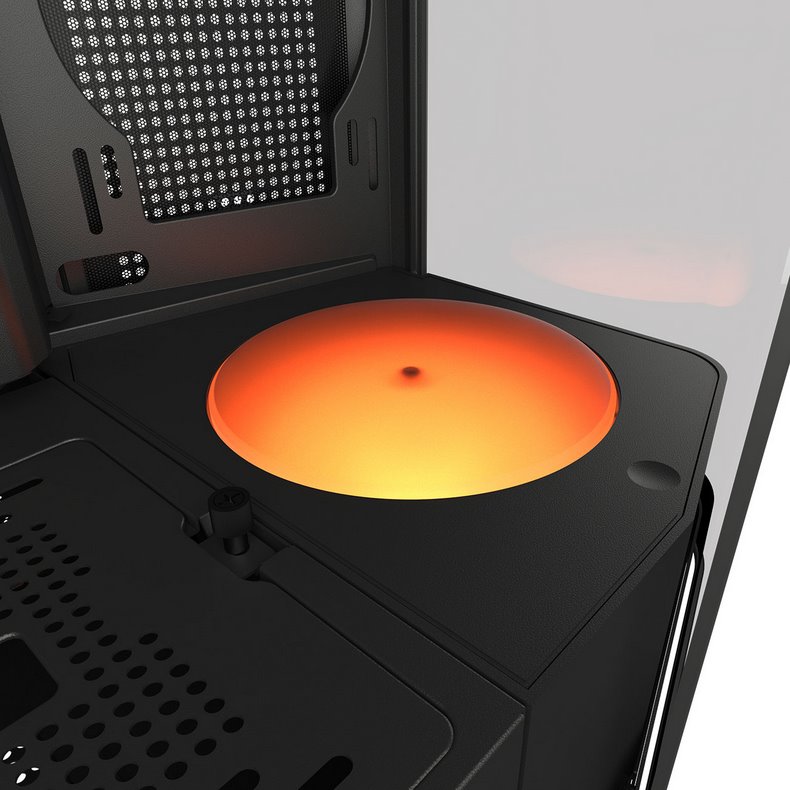 COUGAR PC skříň FV270 Black Mid tower tempered curved glass perimeter quick detachable air filters up to 9 fans